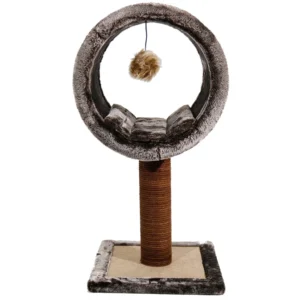 Bordo Tırmalamalı Kedi Evi